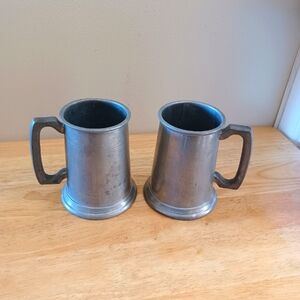 Vtg English Powter Raimond Viners of Sheffield Mugs